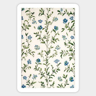 Floral Garden Botanical Print Sticker